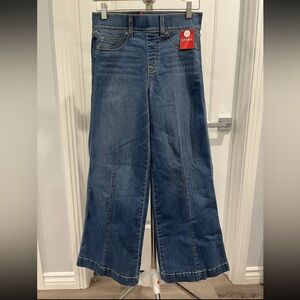 NWT Spanx Seamed-Front High Rise Wide Leg Jeans Vintage Indigo Size Petite small